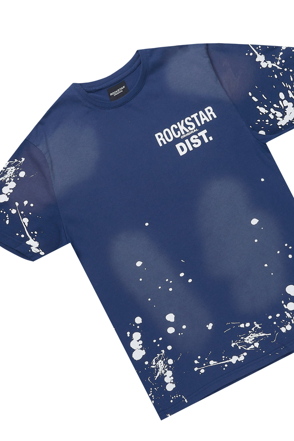 Rafix Navy Graphic T-Shirt Short Set