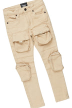 Girls Abby Pink Hoodie/Cargo Jean Set