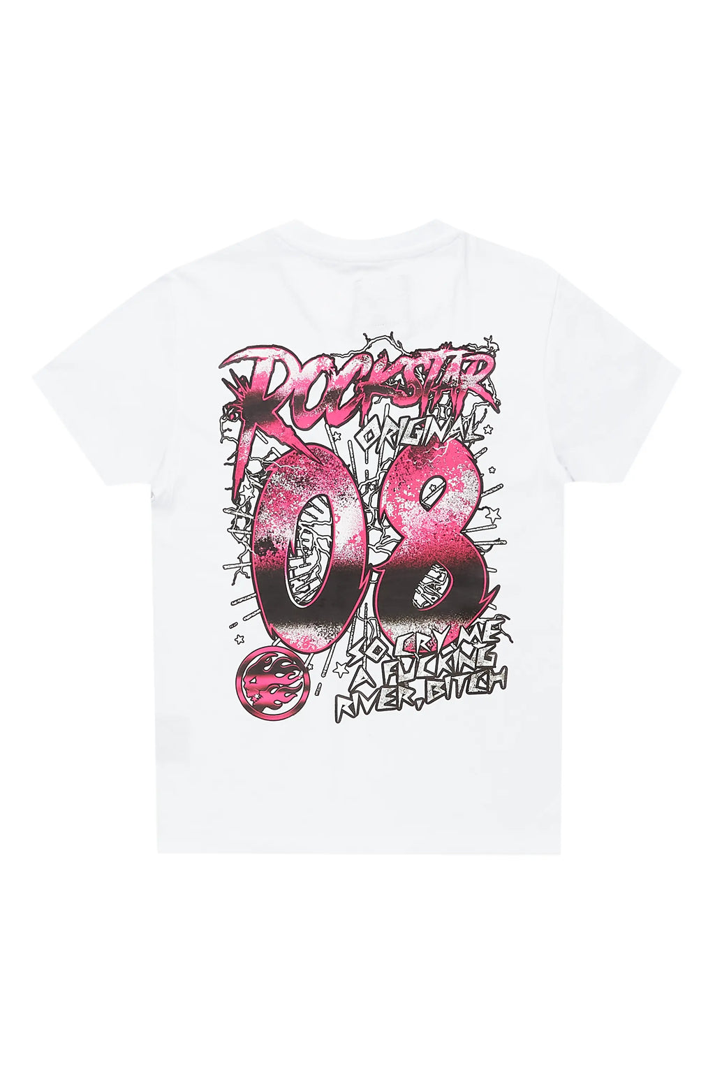 Girls Daija White Graphic T-Shirt