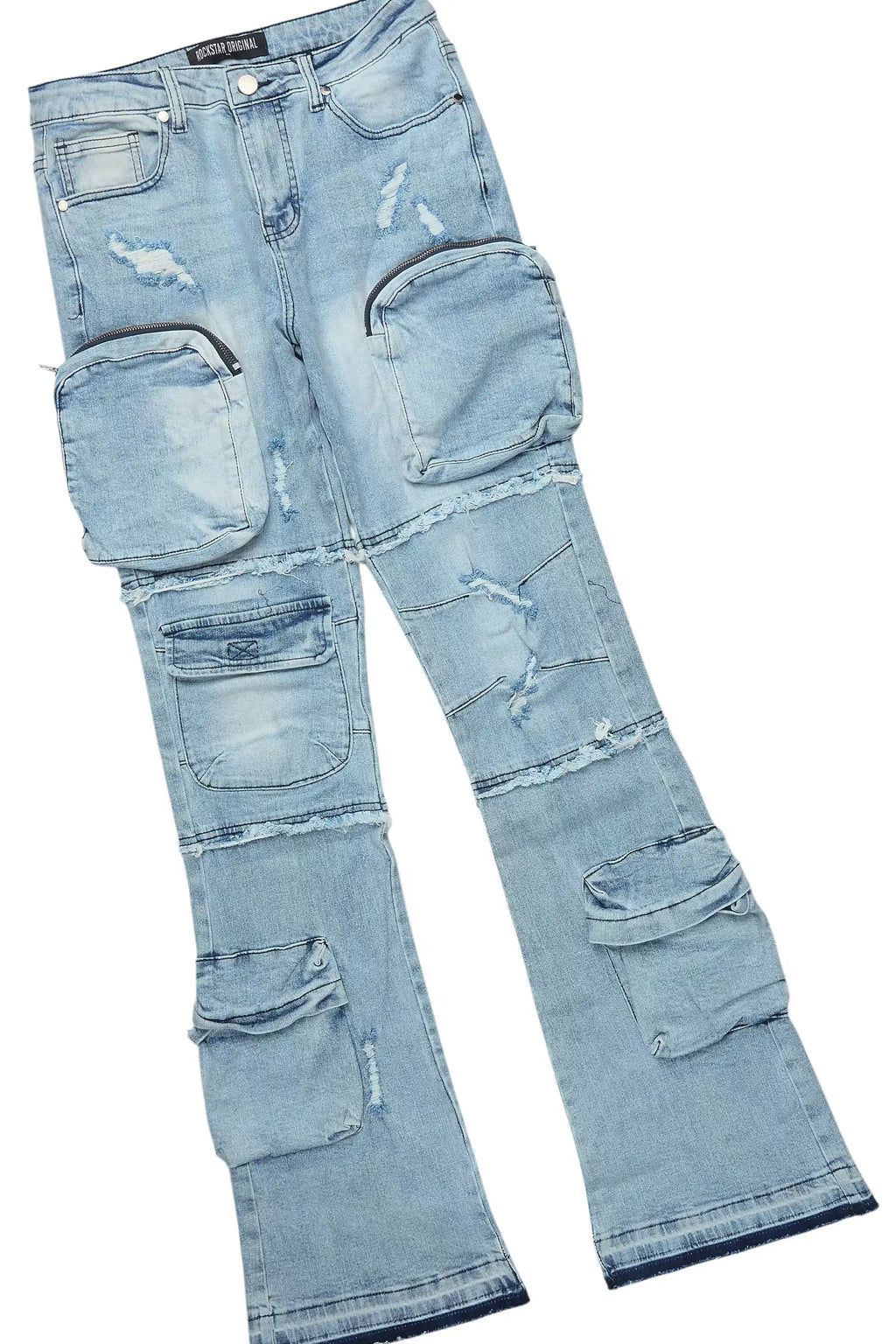 Terrina White Tee & Toniesha Light Wash Jean Set