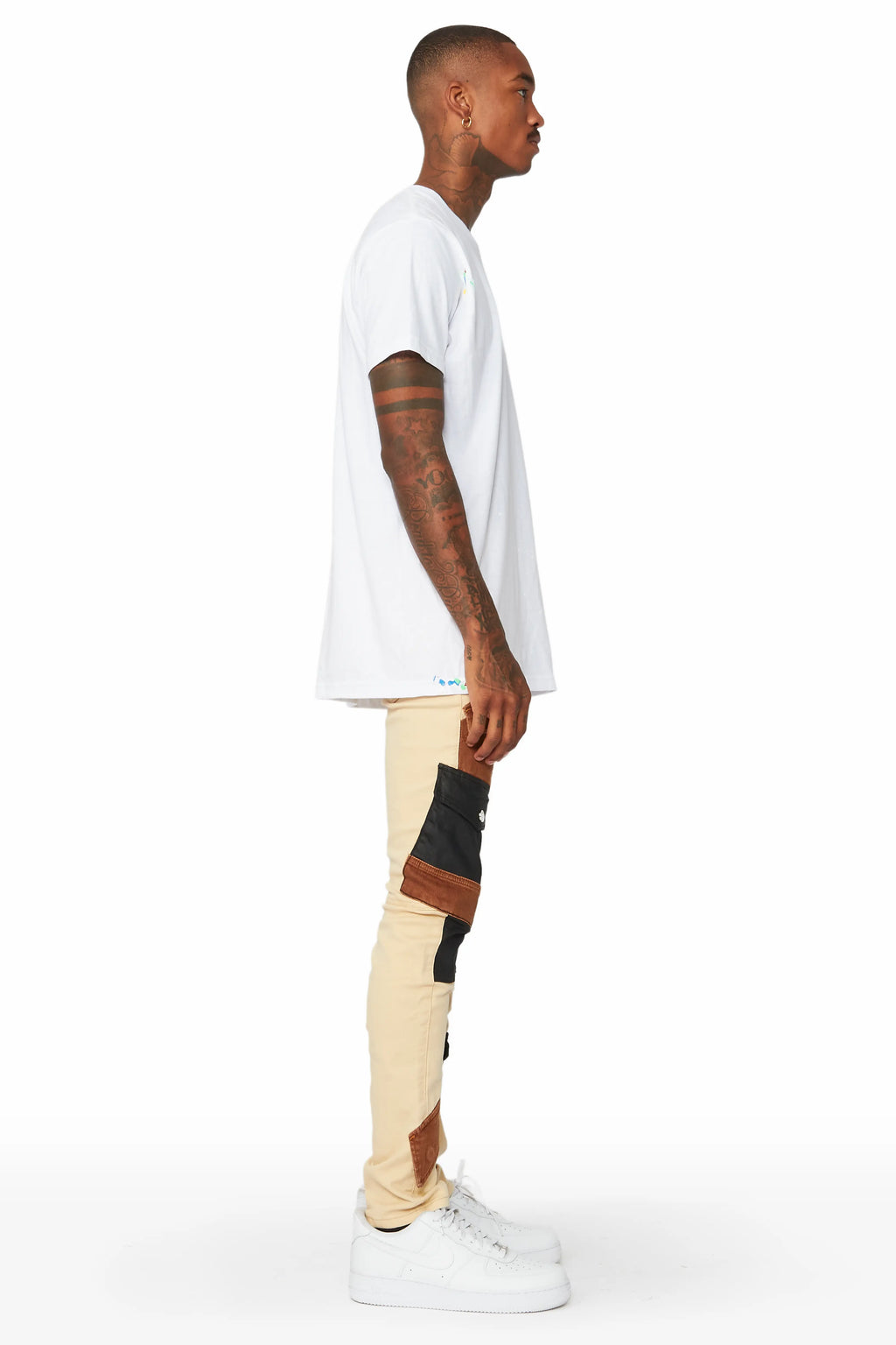 Demarcus Beige Patch Jean