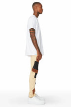 Demarcus Beige Patch Jean
