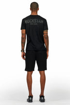 Sana Black Short Set