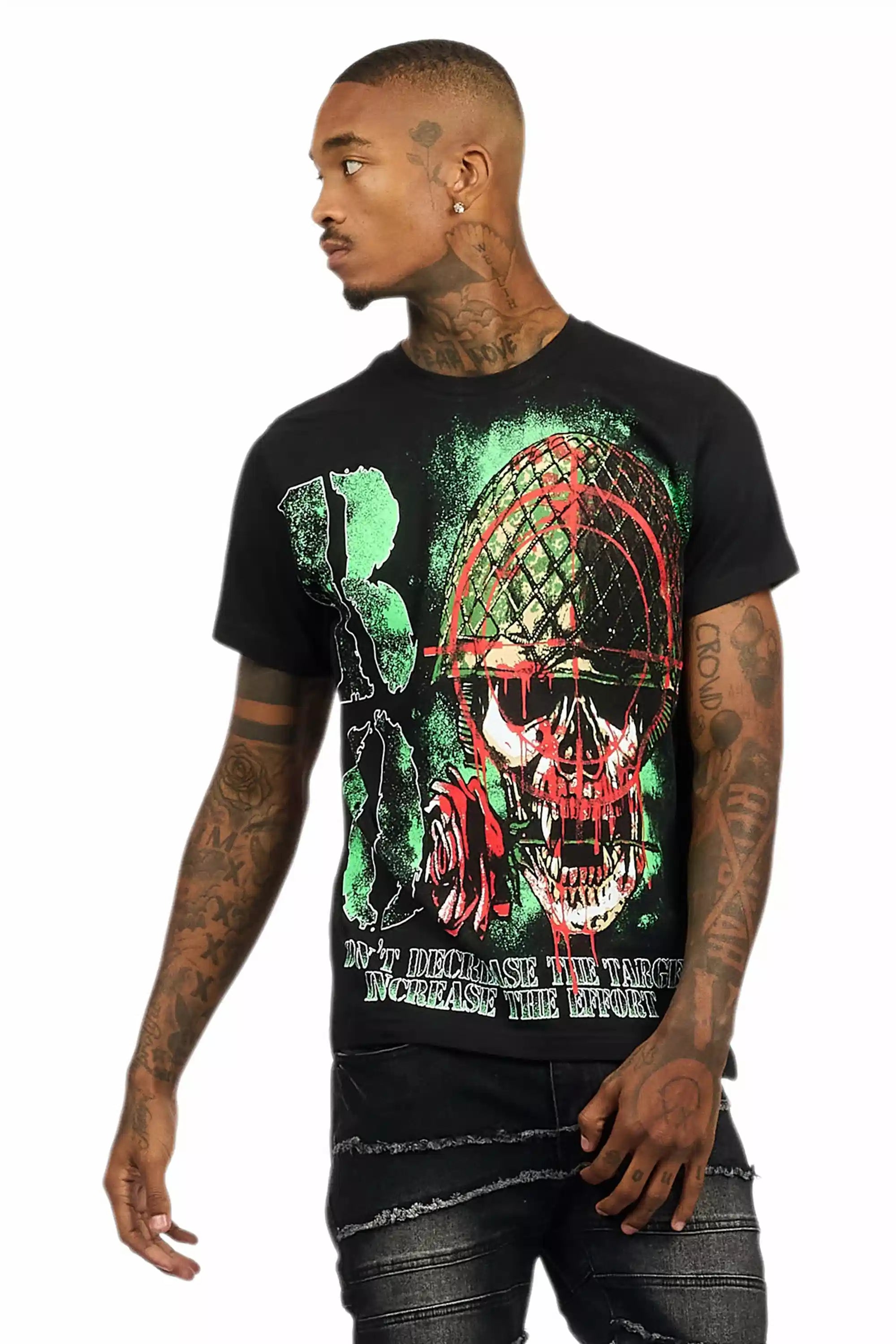 Kilshot Romance Black Graphic T-Shirt