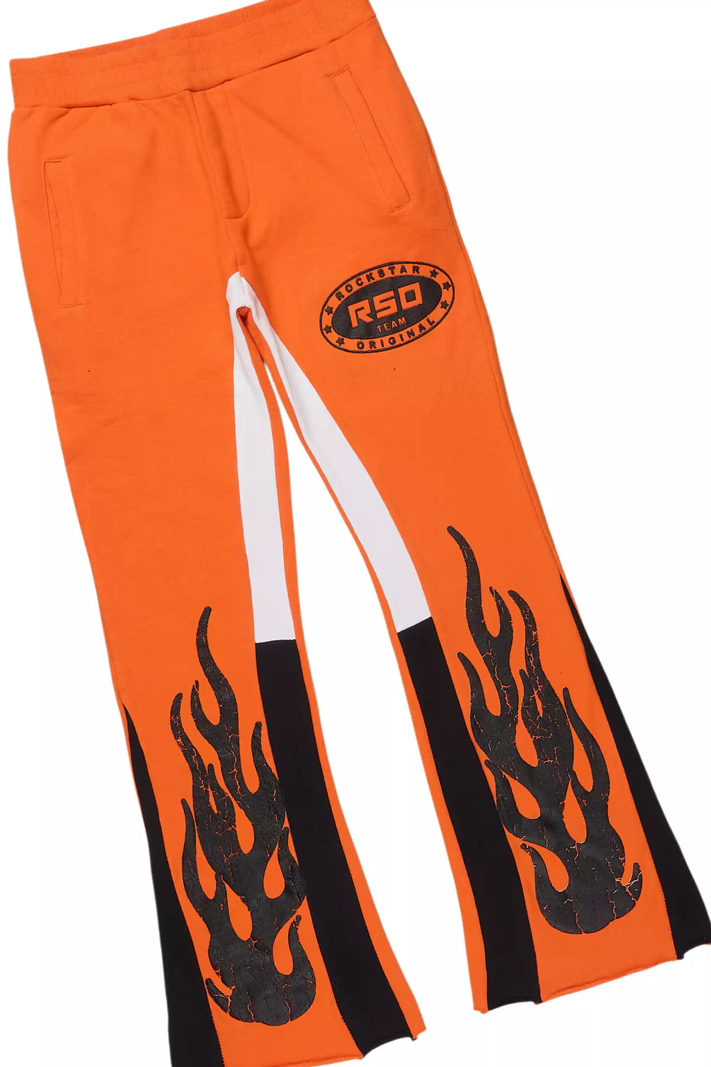 Boys Amos Orange/Black Stacked Track Set