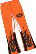 Boys Amos Orange/Black Stacked Track Set