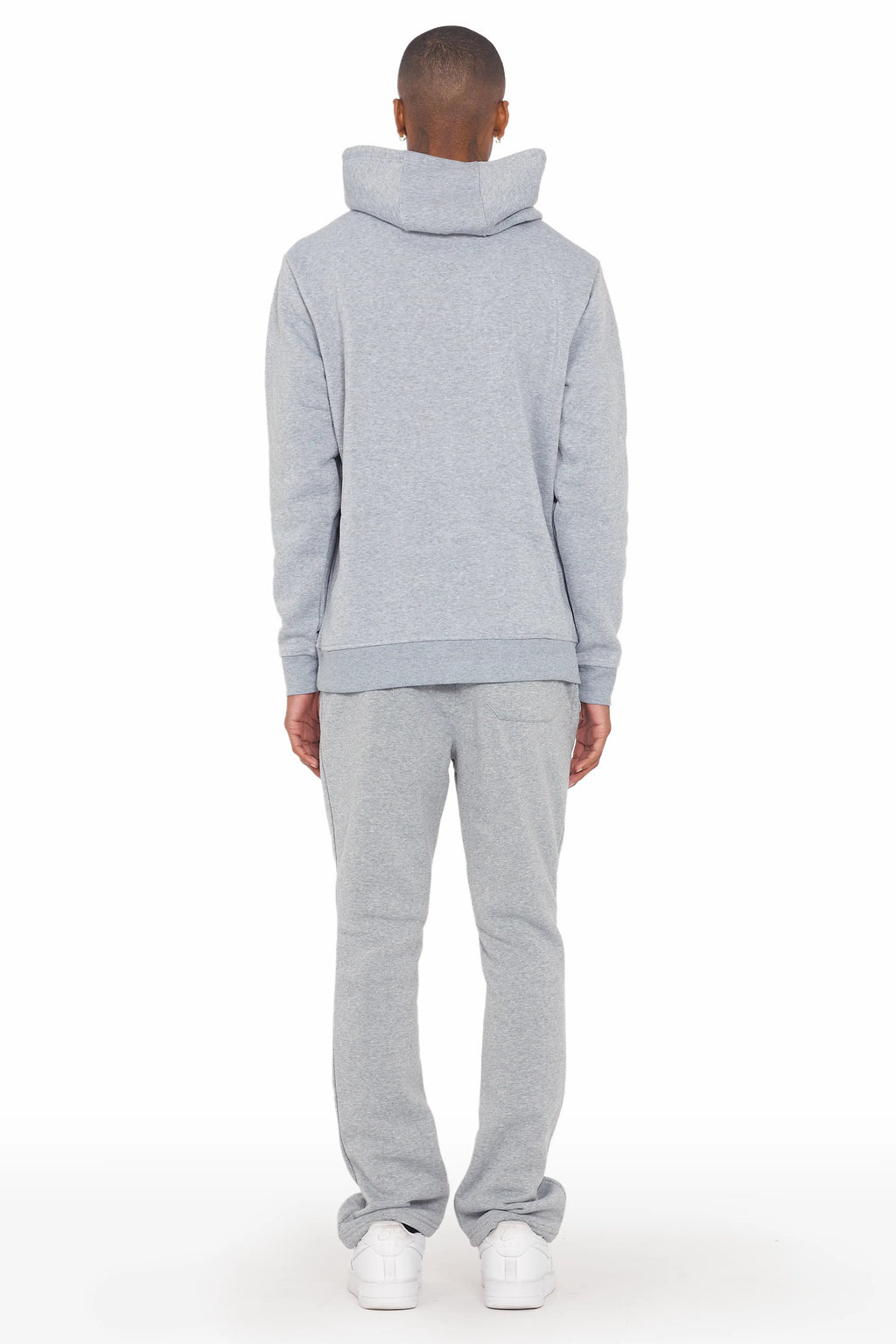 Scottie Grey/Black Paint Splatter Hoodie/Stacked Flare Pant Set