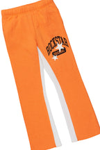 Girls Malla Orange Baggy Fit Pant Set
