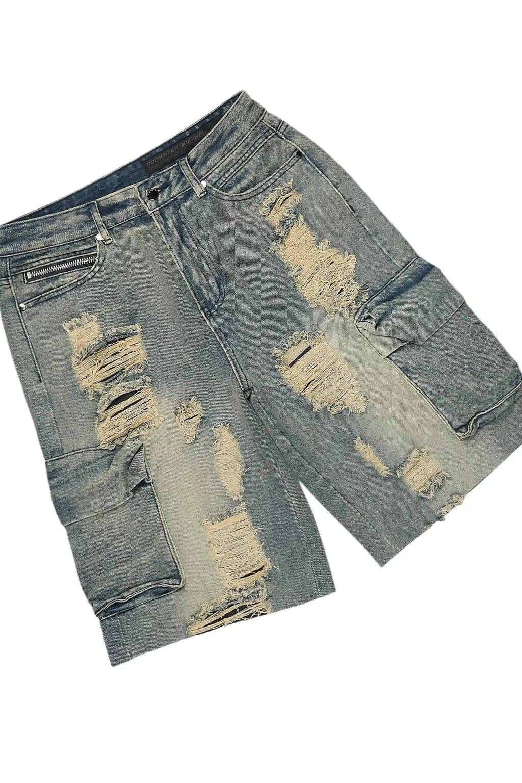 Janus White T-Shirt/Denim Short Set