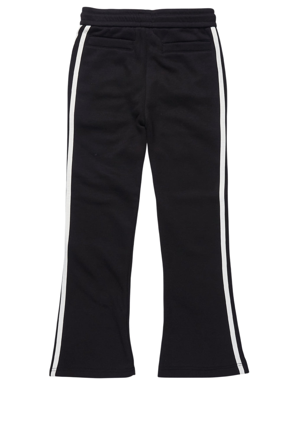 Boys Gerrit Black Stacked Baggy Track Pant