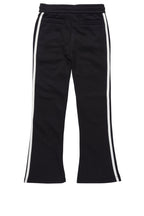 Boys Gerrit Black Stacked Baggy Track Pant