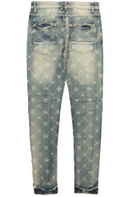 Pasha Indigo Slim Fit Frayed Jean