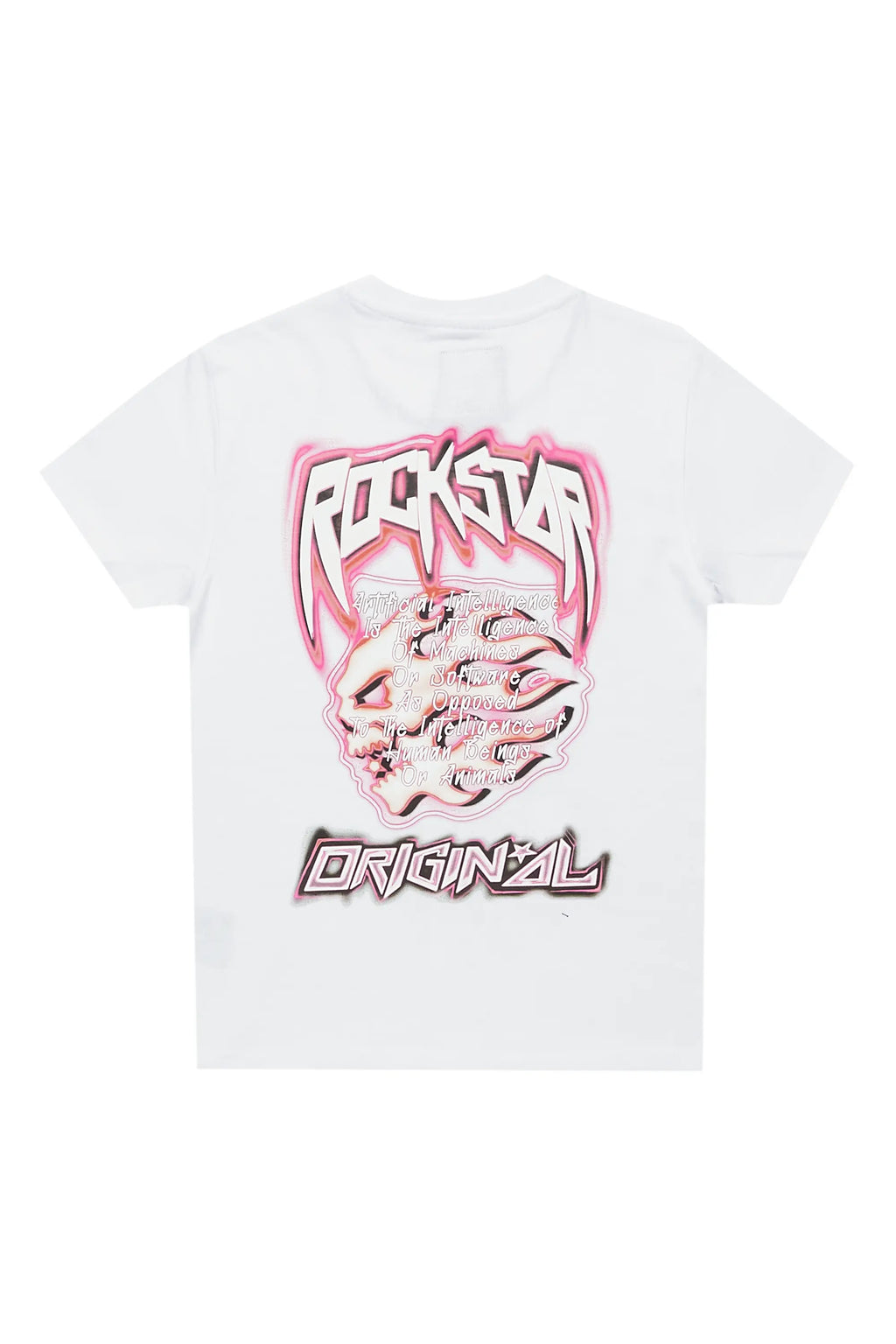 Girls Karasi White Graphic T-Shirt