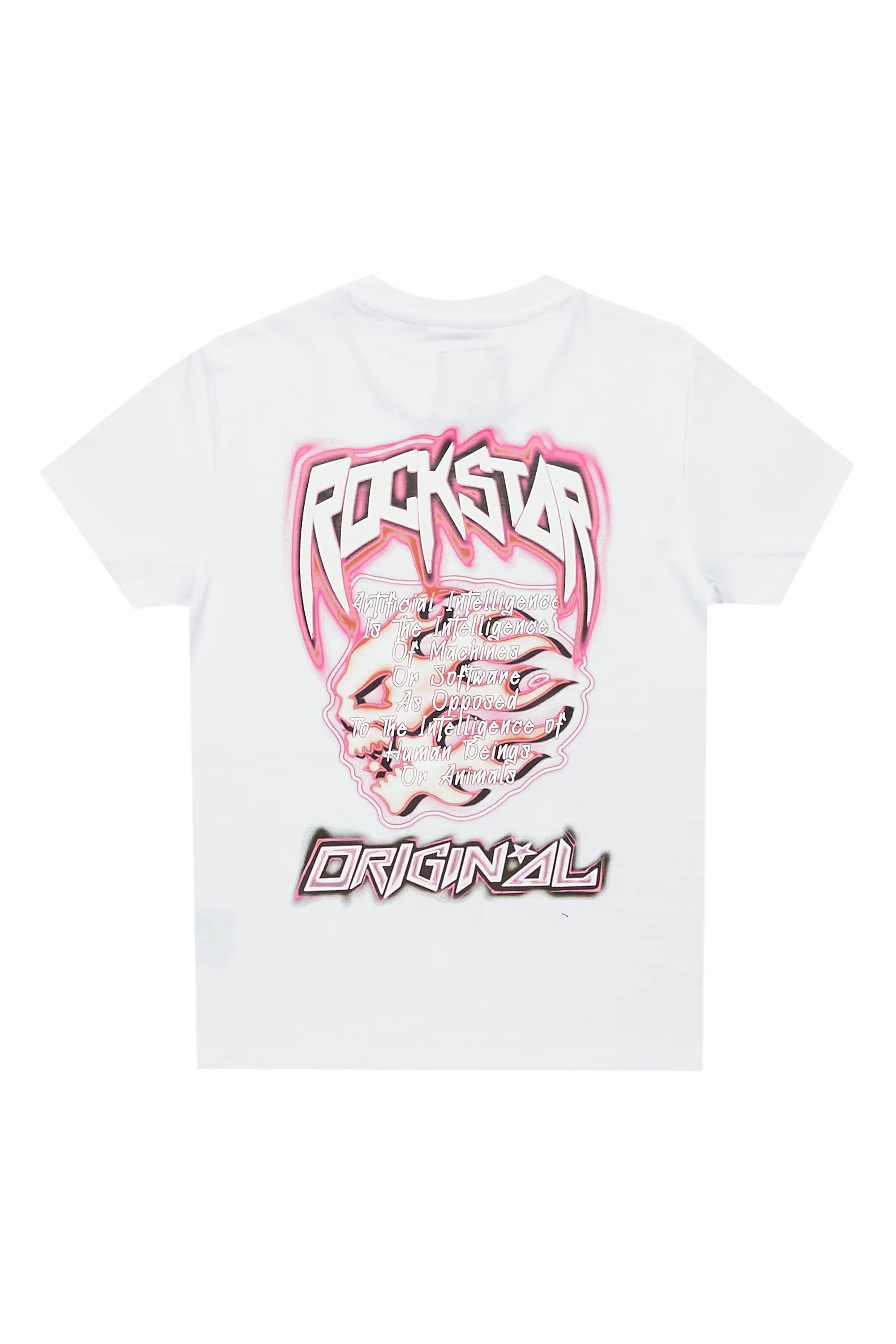 Girls Karasi White Graphic T-Shirt