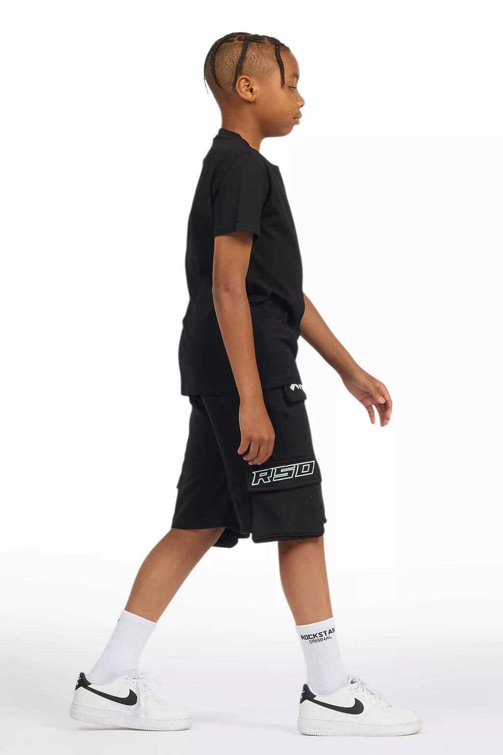 Boys Jash Black/White Short Set