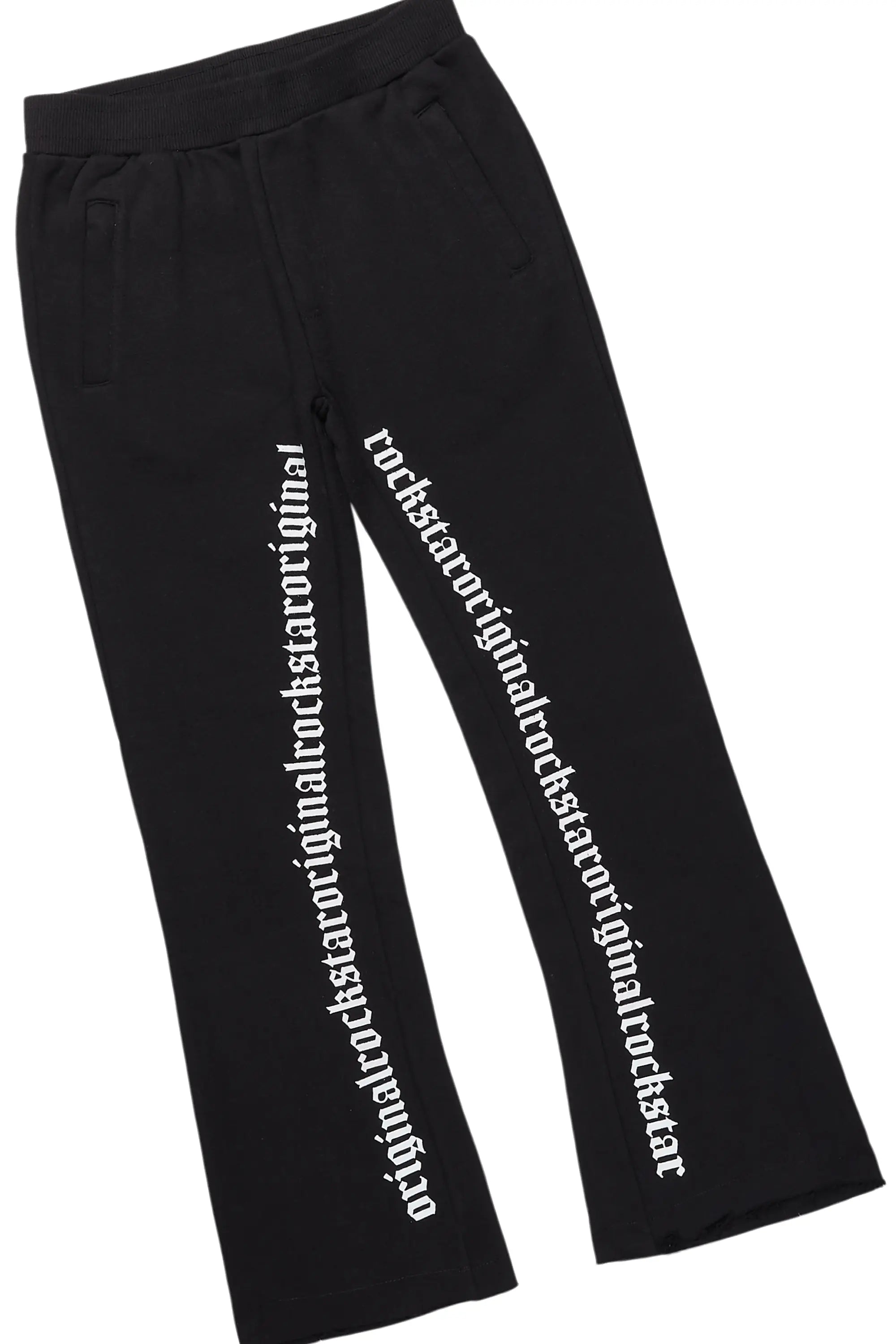 Boys Freedom Black T-Shirt/Stacked Flare Pant Set