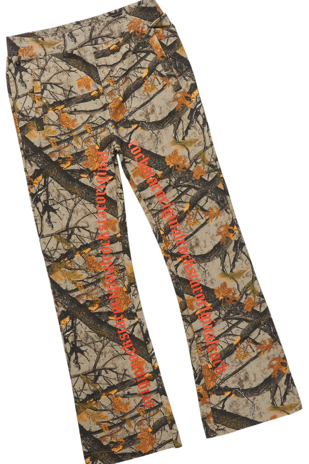 Boys Briggs Orange/ Tree Camo Stacked Flare Track Set