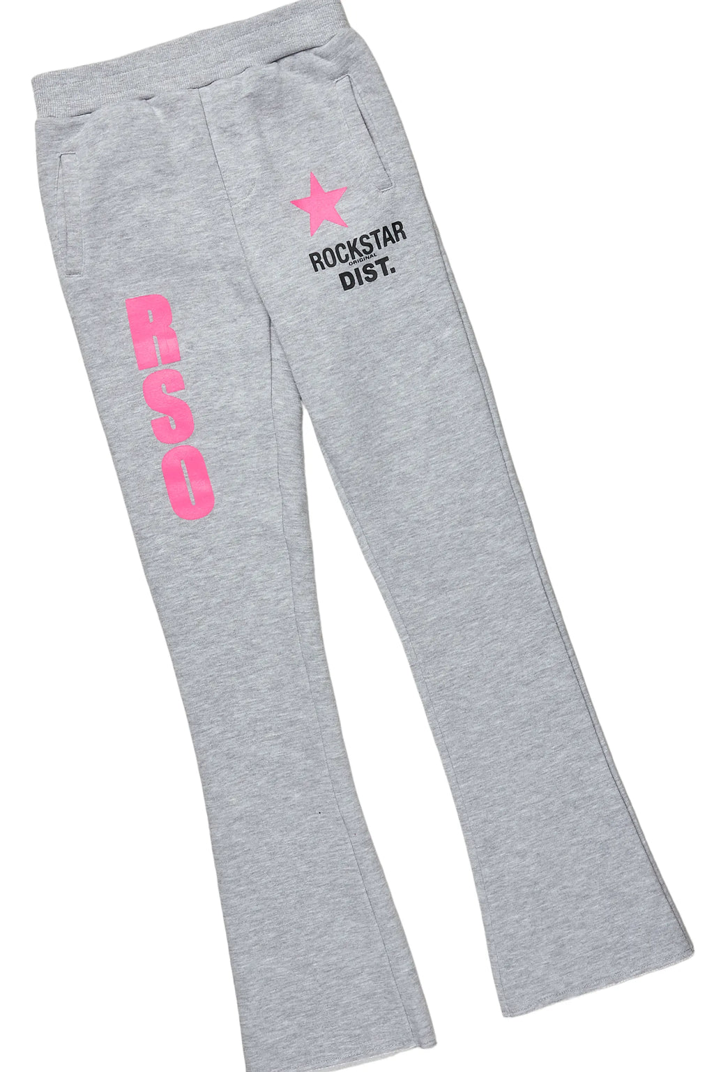 Girls Mia White/Grey T-Shirt Super Stacked Set