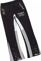 Boys Palmer Black/Grey Stacked Flare Track Set