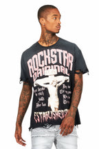 Awready Black Oversized Graphic T-Shirt