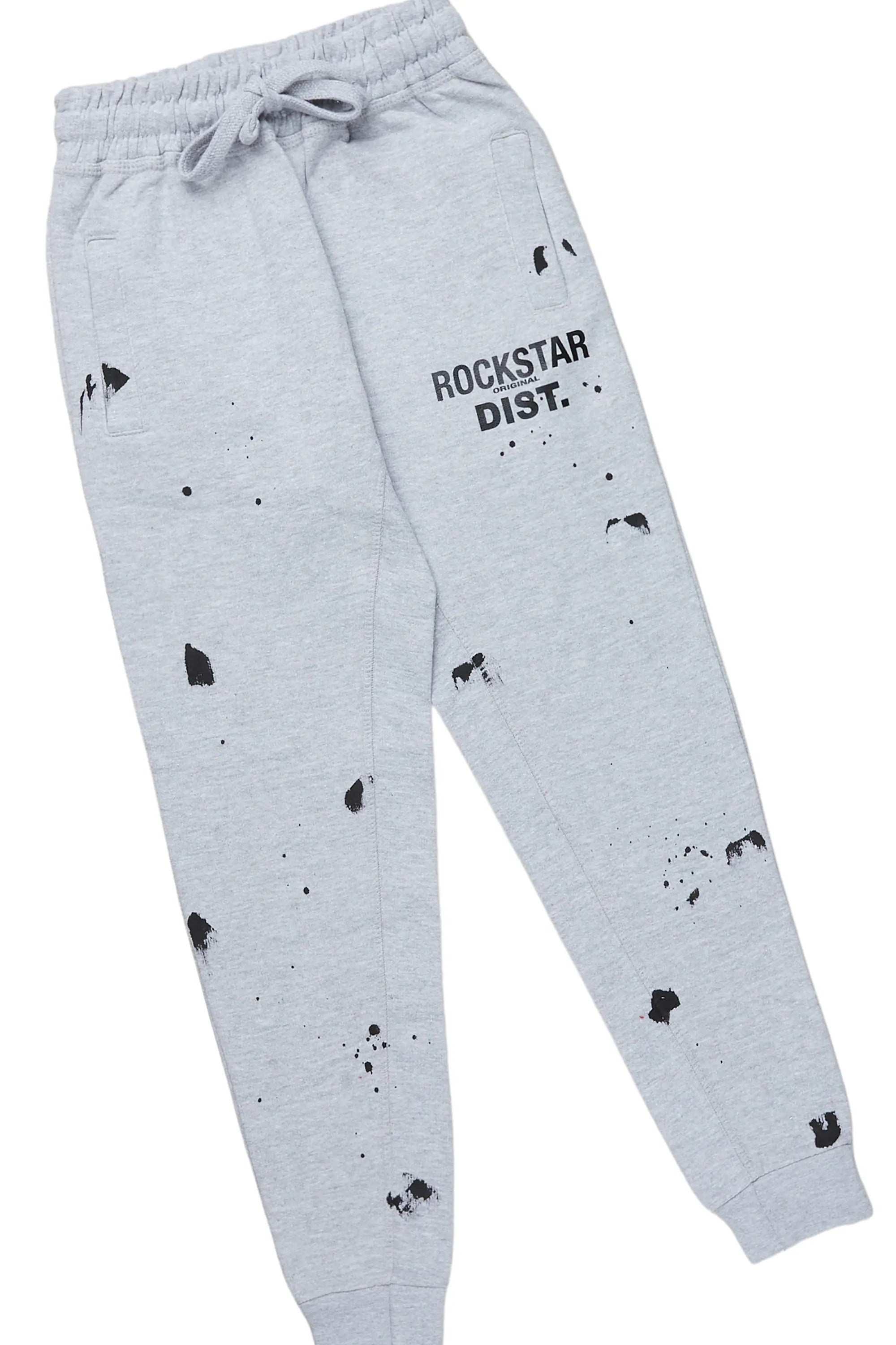 Girls Raffie Heather Grey Hoodie Jogger Set