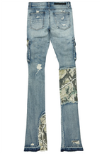 Zeta Blue Super Stacked Flare Jean