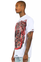 Torrez White/Multi Oversized Graphic T-Shirt