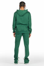 Jaco Green Hoodie Baggy Fit Pant Track Set