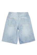 Amasa Light Blue Rhinestone Jort