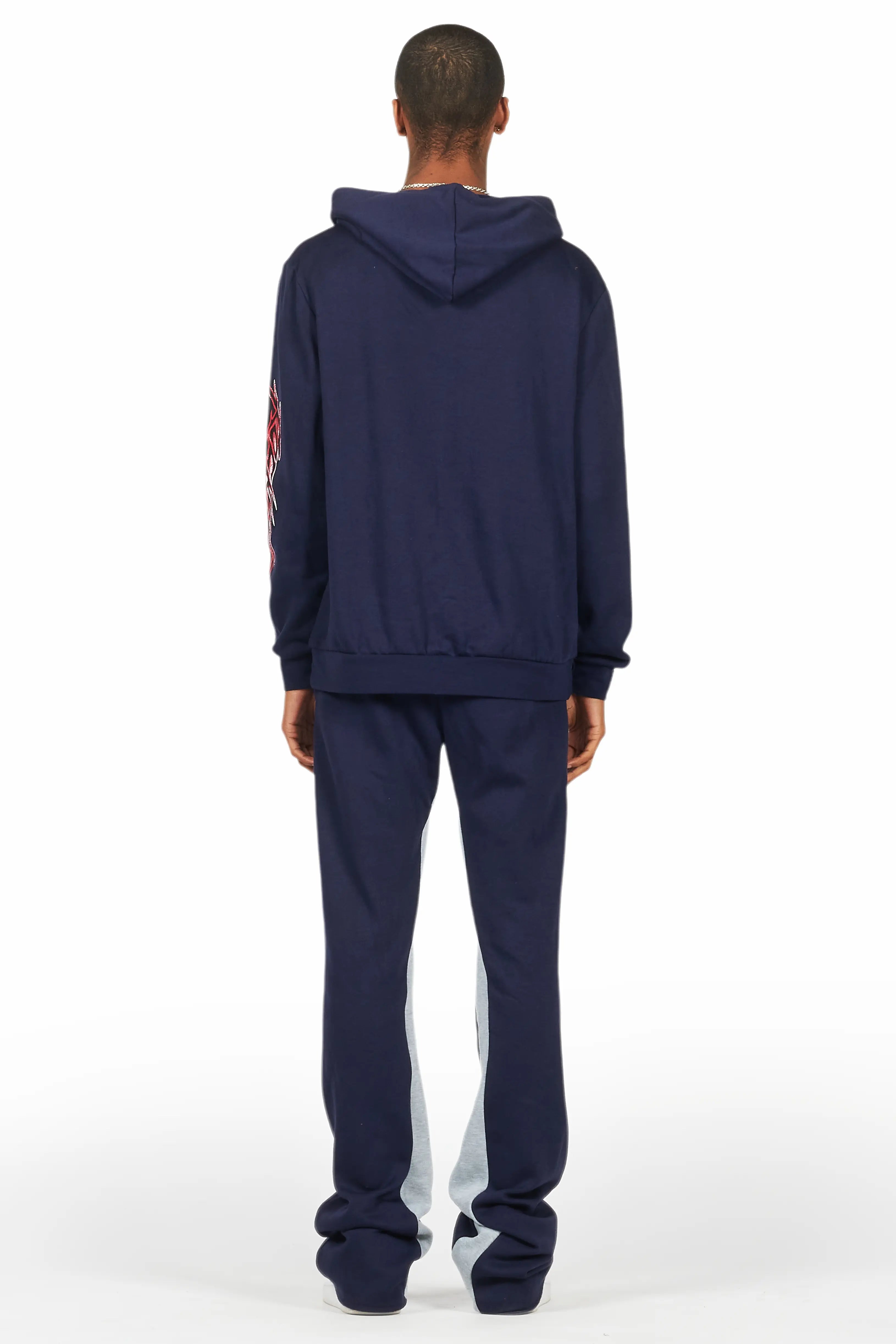 Tidus Navy Hoodie Baggy Fit Pant Track Set