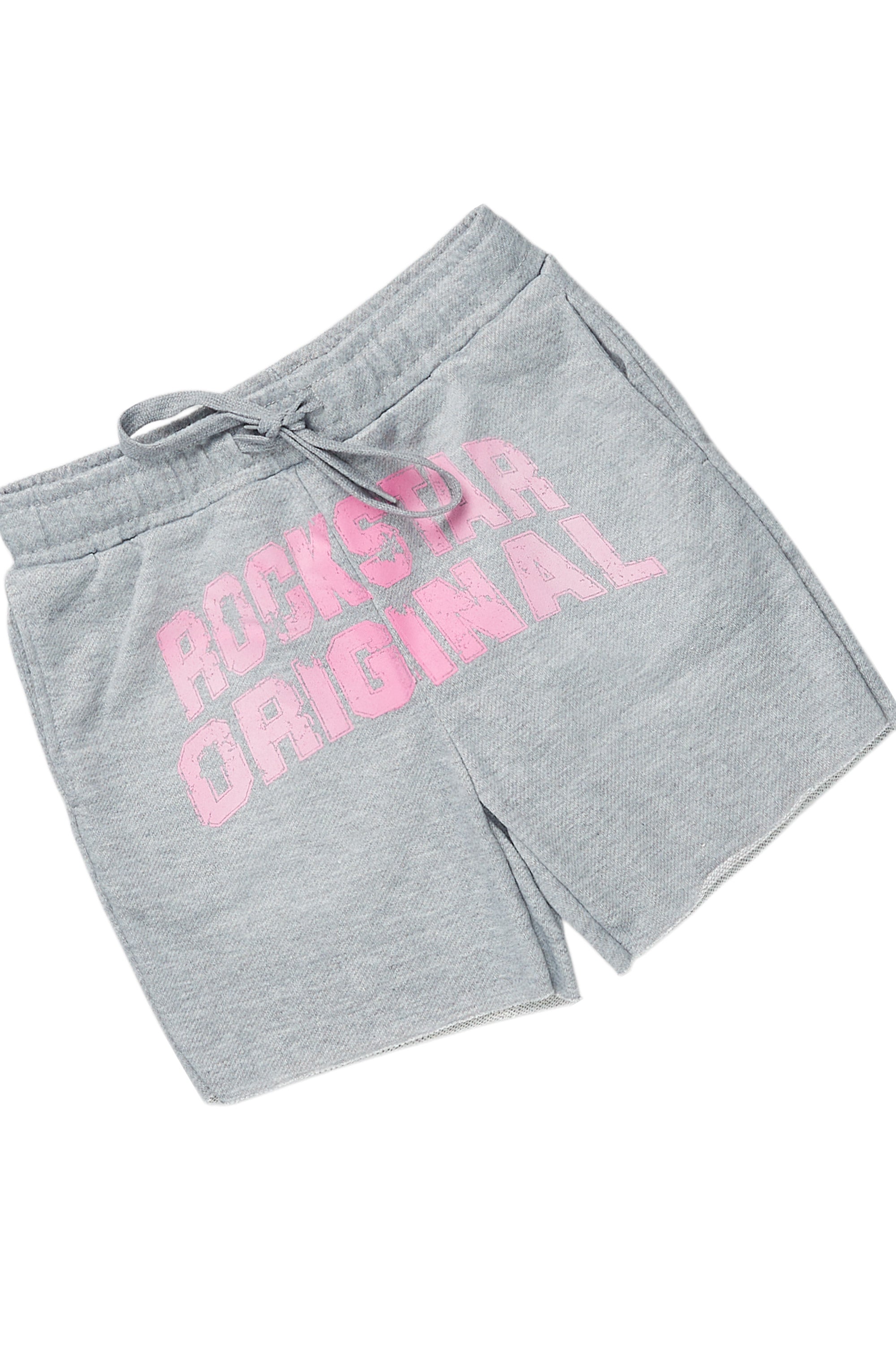 Girls Chikata Heather Grey Short Set