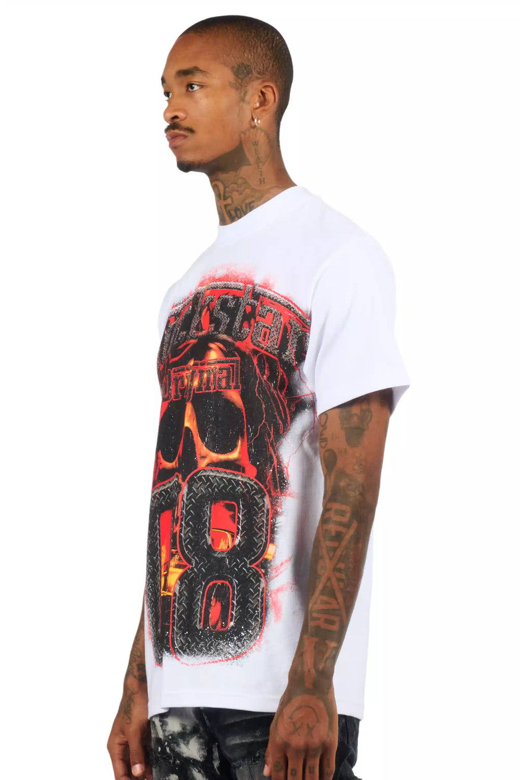 Kure White/Multi Oversized Graphic T-Shirt