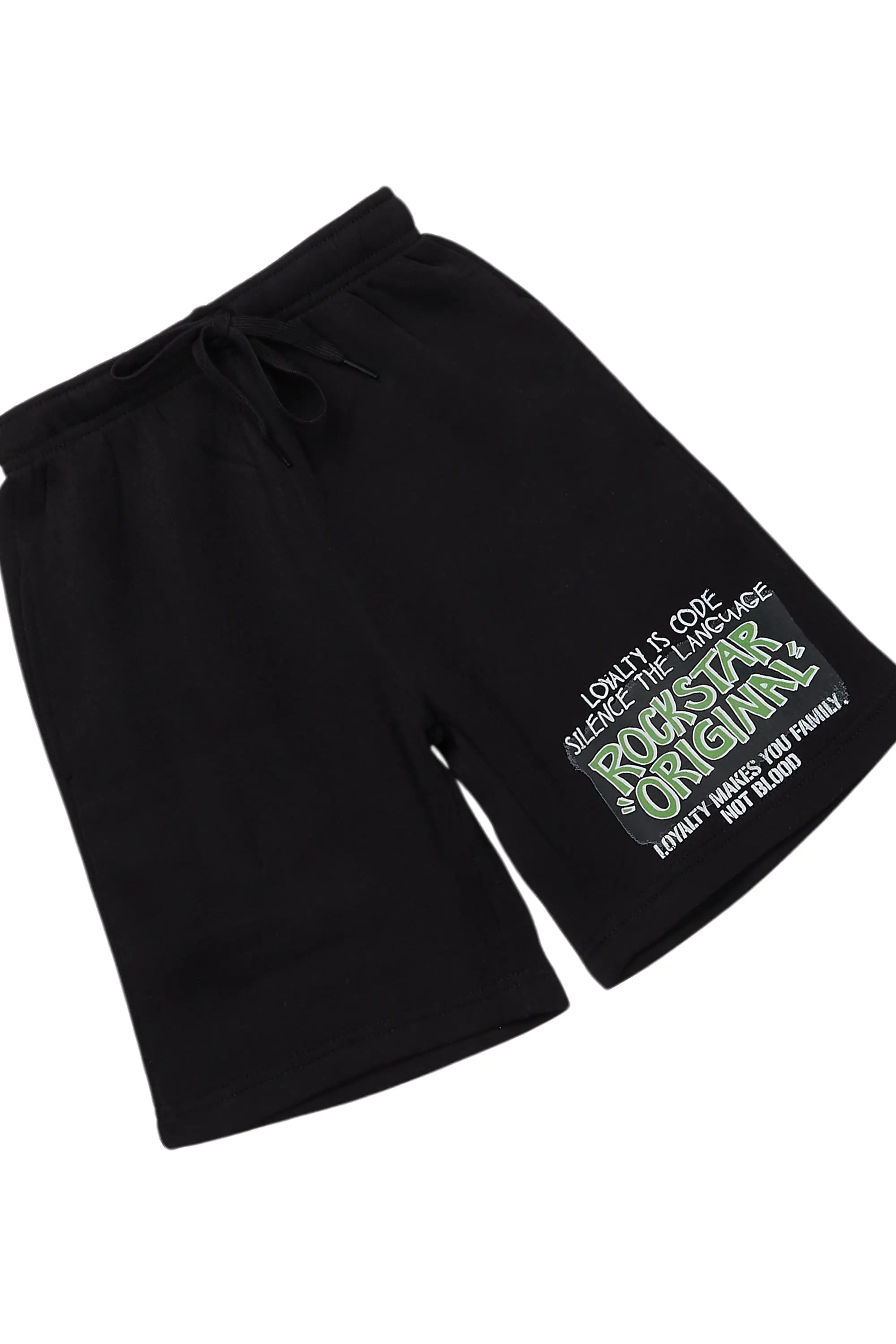 Boys Beno Black T-Shirt/Short Set