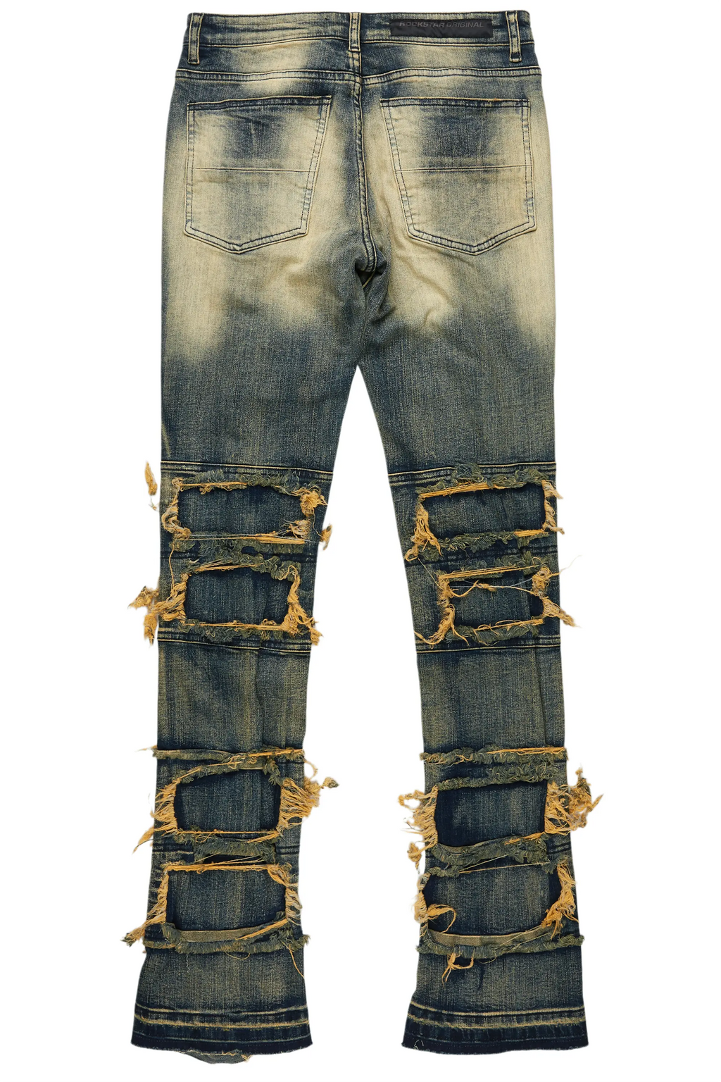 Vasco Tint Dark Wash Blue Stacked Flare Jean