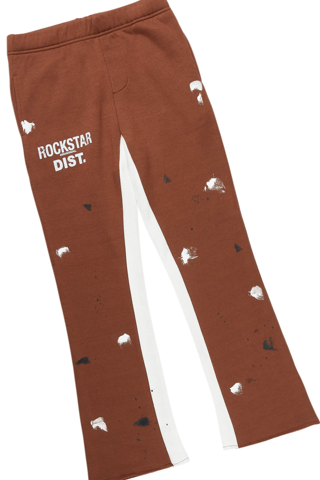 Boys Scottie Brown Baggy Stacked Track Set