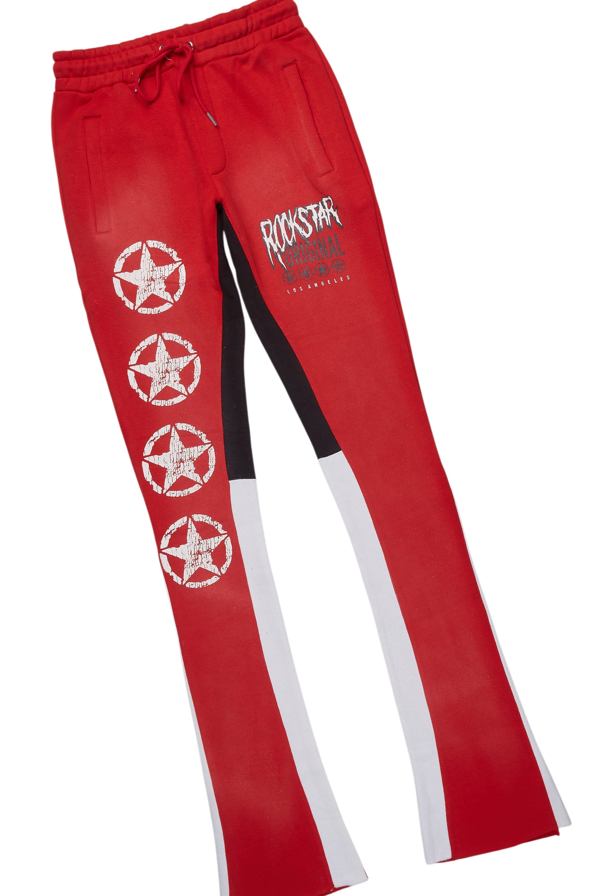 Wizzurd Red T-Shirt/Stacked Flare Pant Set