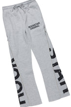 Boys Deniska White/Heather Grey T-Shirt Baggy Stacked Flare Set