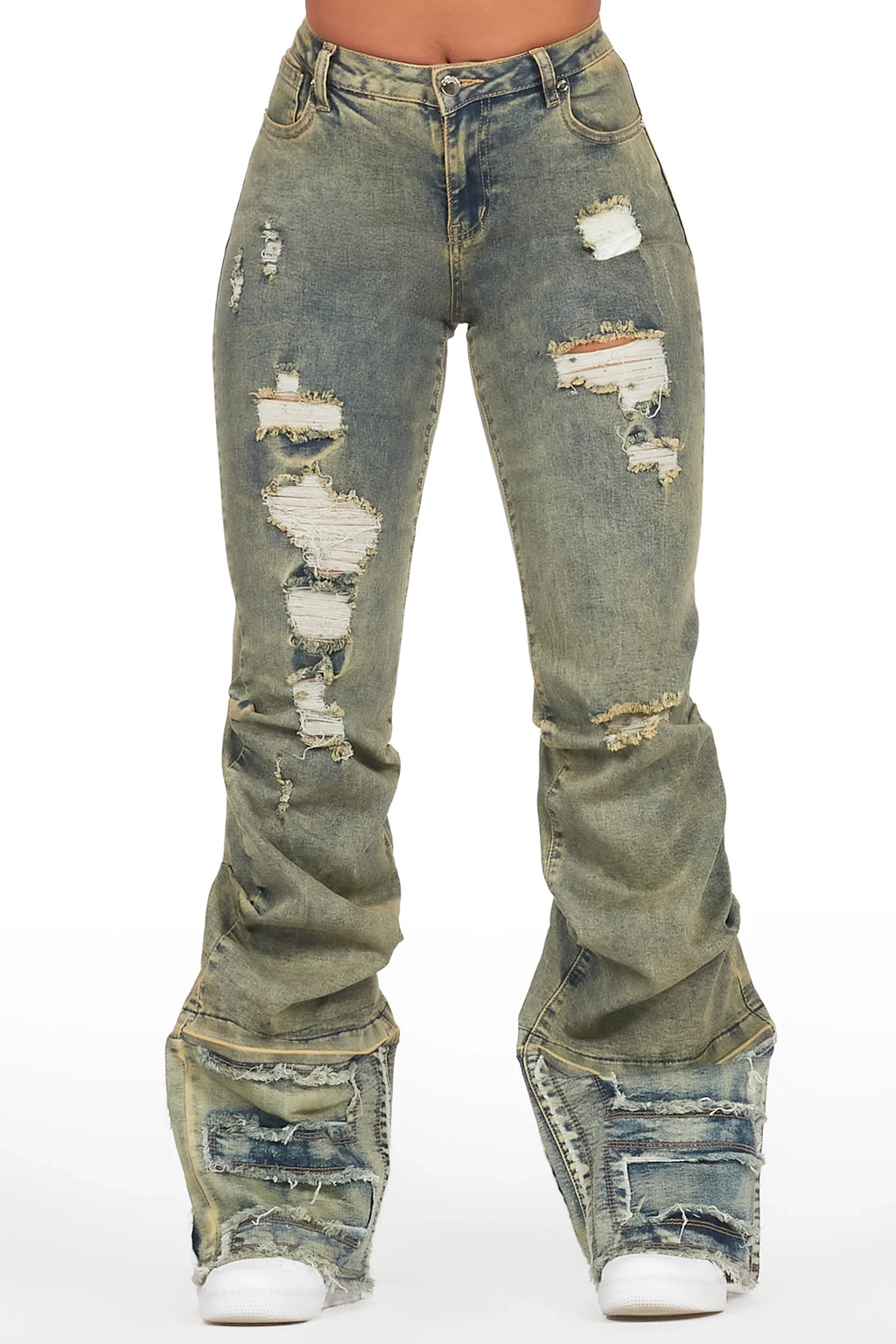 Karan Tinted Wash Baggy Stacked Jean