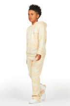 Boys Nelly Beige Baggy Fit Track Set