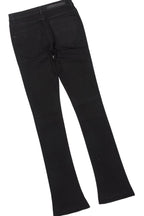 Lake Black/White T-Shirt/Dag Stacked Flare Jean Set