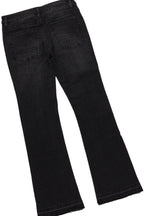 Boys Beno Black Hoodie/Stacked Flare Jean Set