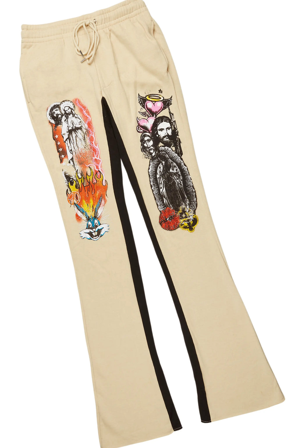 Santos Beige Hoodie/Baggy Track Pant Set