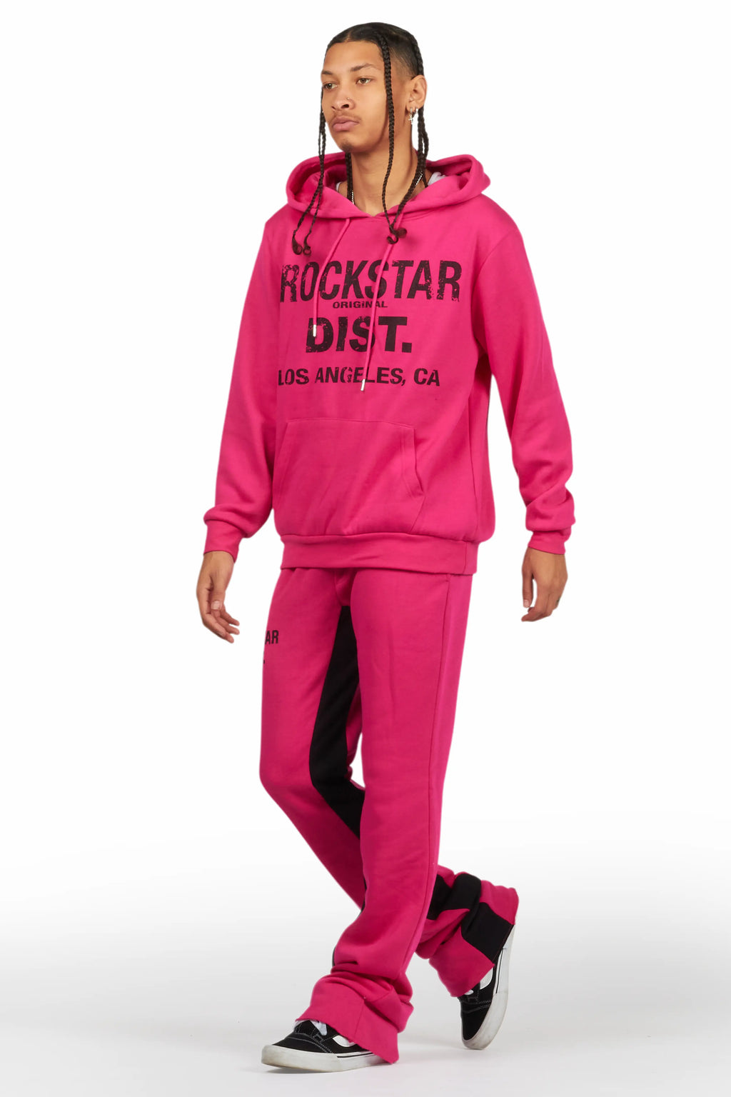 Lake Fuchsia Hoodie/Baggy Track Pant Set