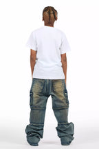 Boys Berdi Dirty Wash Baggy Fit Jean