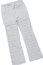 Boys Emilio White /Heather Grey T-Shirt Flare Sweat Pant Set