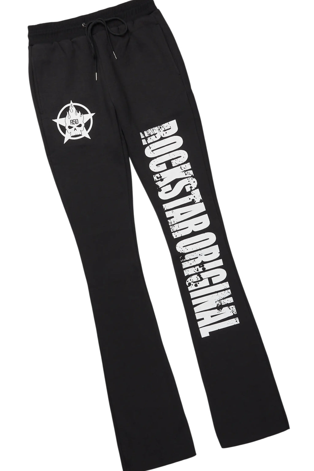 Keve Black T-Shirt Stacked Flare Track Set