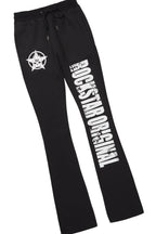 Keve Black T-Shirt Stacked Flare Track Set