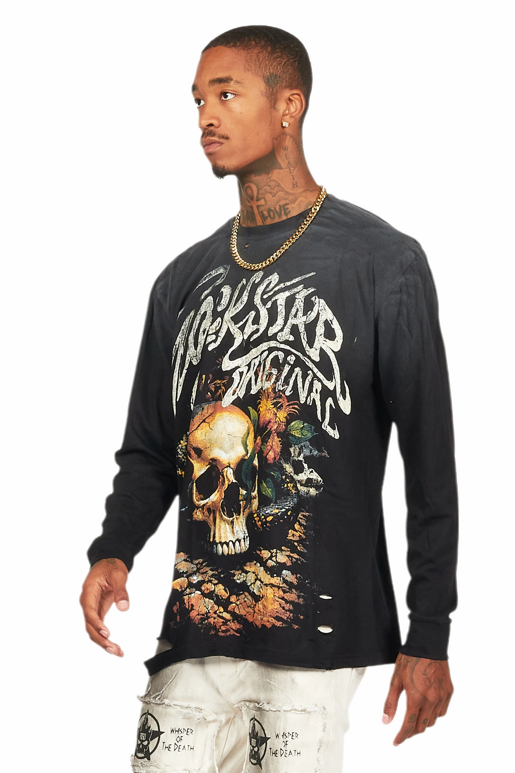 Anby Black Long Sleeve Graphic T-Shirt