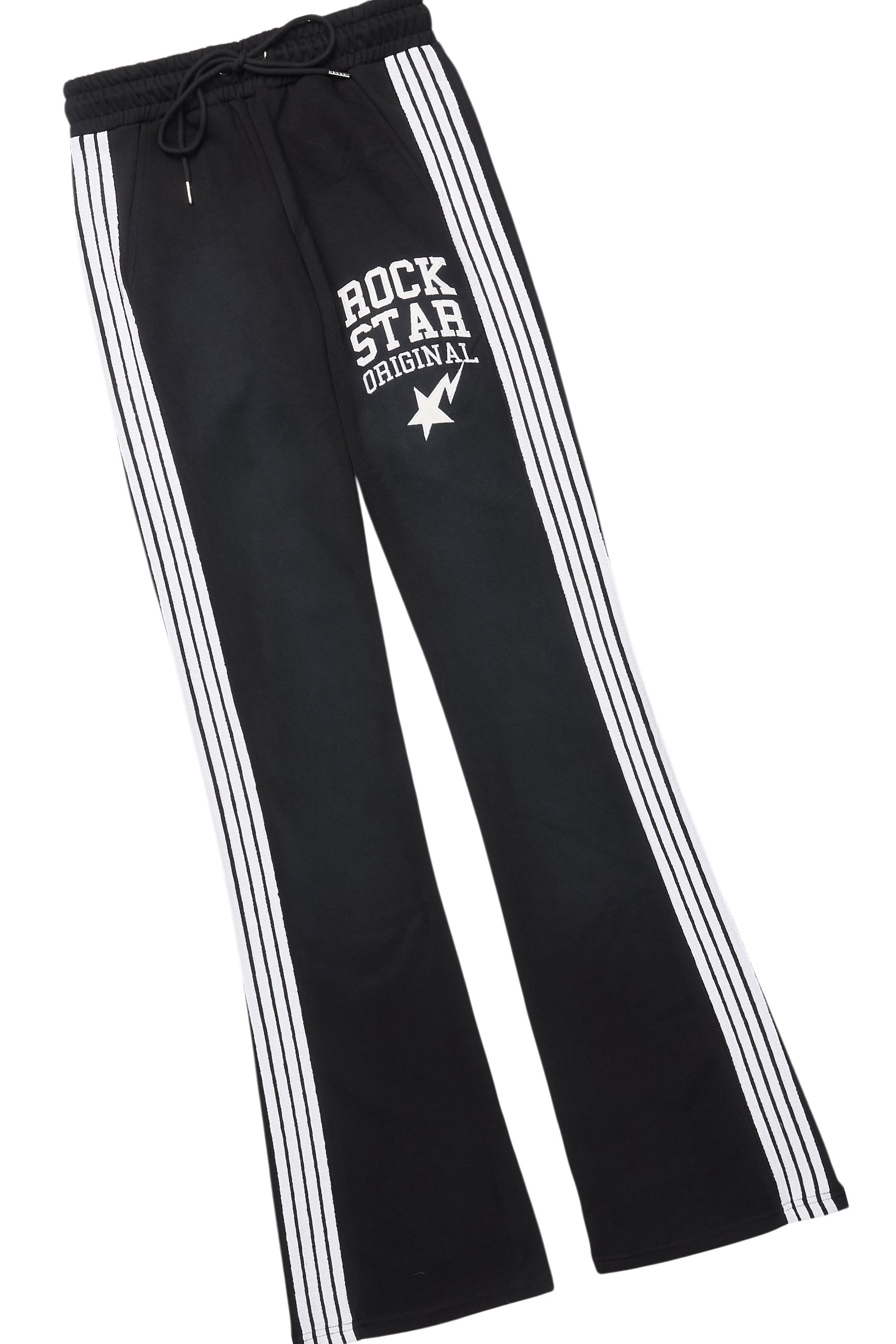 Gerrit Black T-Shirt/Stacked Flare Track Set