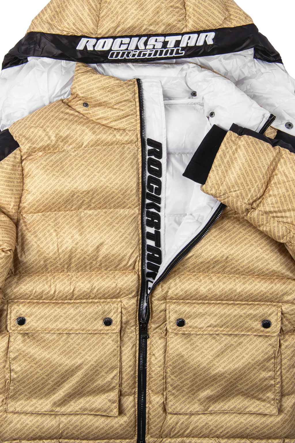 Luna Beige Oversized Puffer Jacket